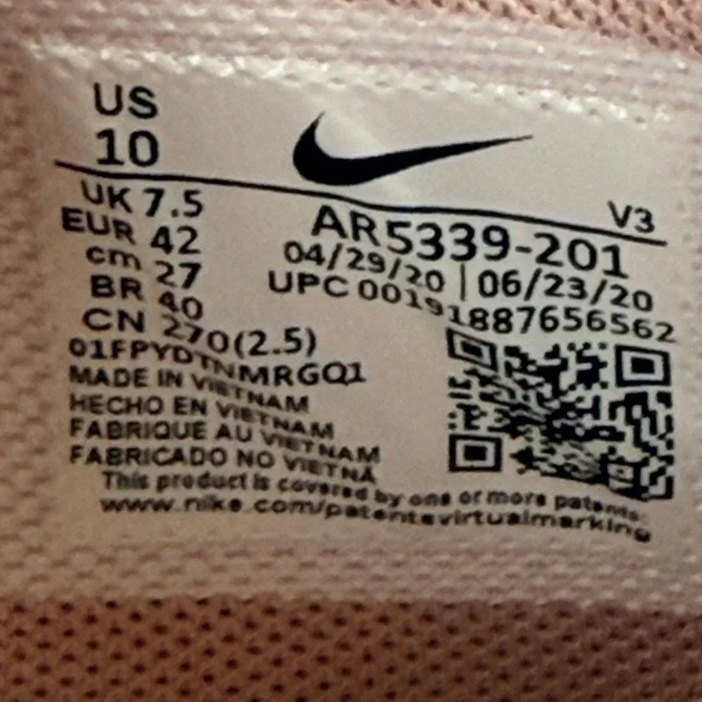 Nike Air Force 1 Low Sneaker Women 10 Particle Beige Suede Platform Sporty Retro